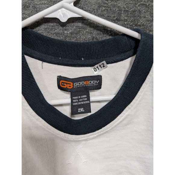 GODBODY 99 Football Jersey T Shirt XXL White Black Mens Short Sleeve - Picture 5 of 5